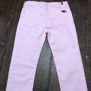 Girls 7 For All Mankind Pink Cropped Pant/ Jean 14
